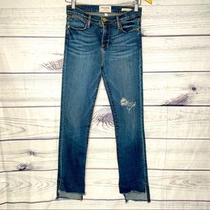 Frame denim “Charlotte” ripped jeans 26